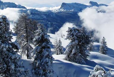 school ski group in switzerland
